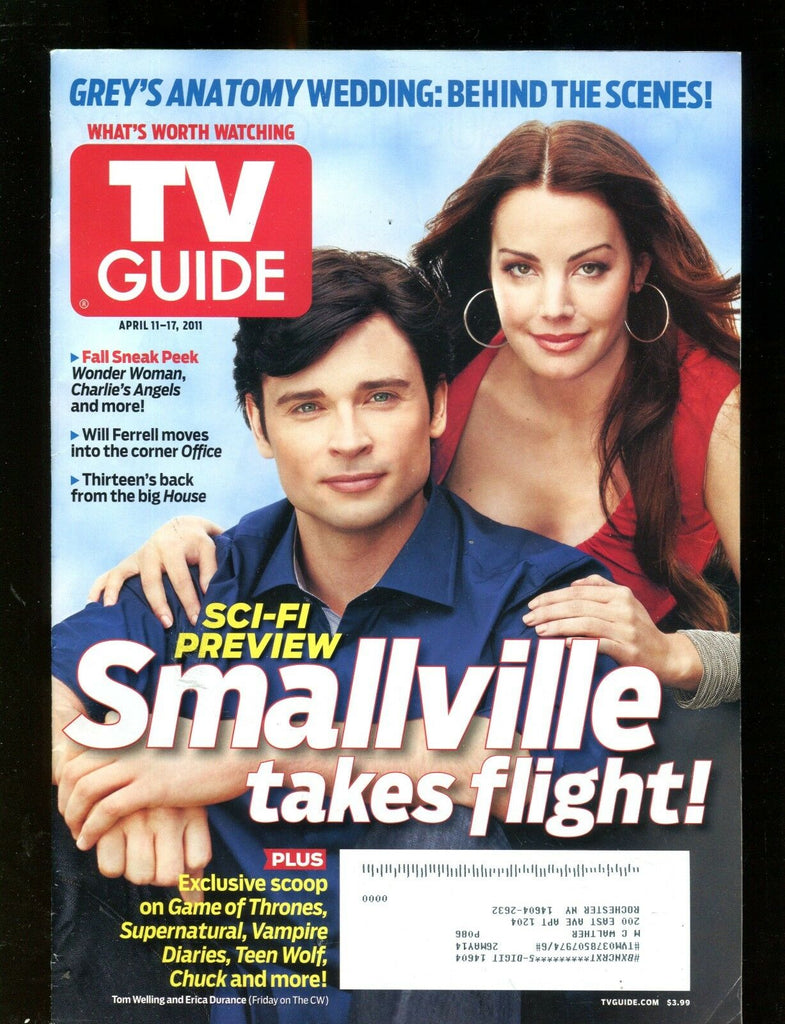TV Guide Magazine April 11-17 2011 Smallville EX w/ML 011217jhe