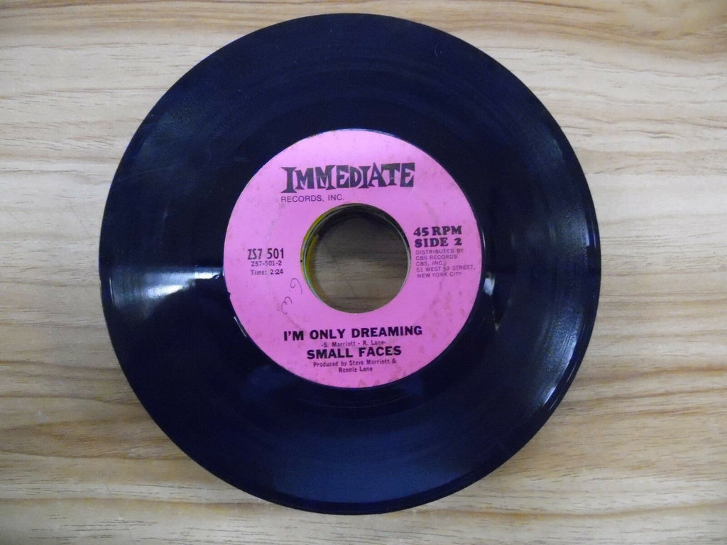 Small Face im Only dreaming Immediate ZS7 501 7"/45rpm 021518DB45
