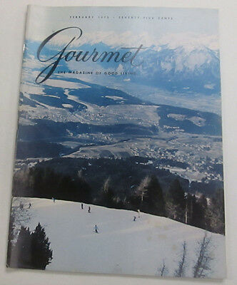Gourmet Magazine Colorful Curacao Innsbruck A Tyrolean February 1975 102914R