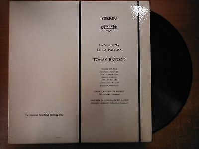 33 RPM Vinyl Tomas Breton La Verbena De La Paloma MHS Records Stereo 031115SM