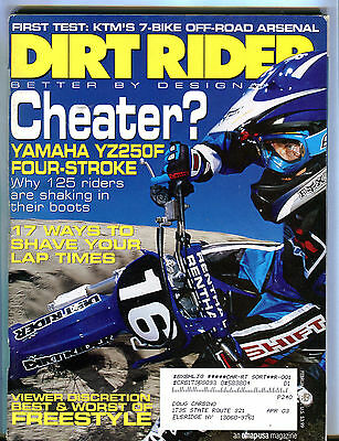Dirt Rider Magazine February 2001 Yamaha YZ250F EX 073016jhe
