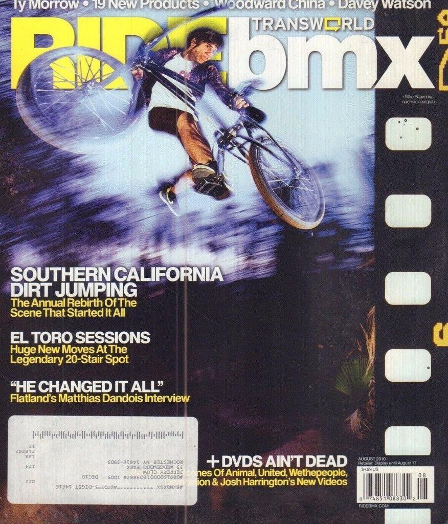 Ride BMX August 2010 Mike Saavedra w/ML 022717nonDBE