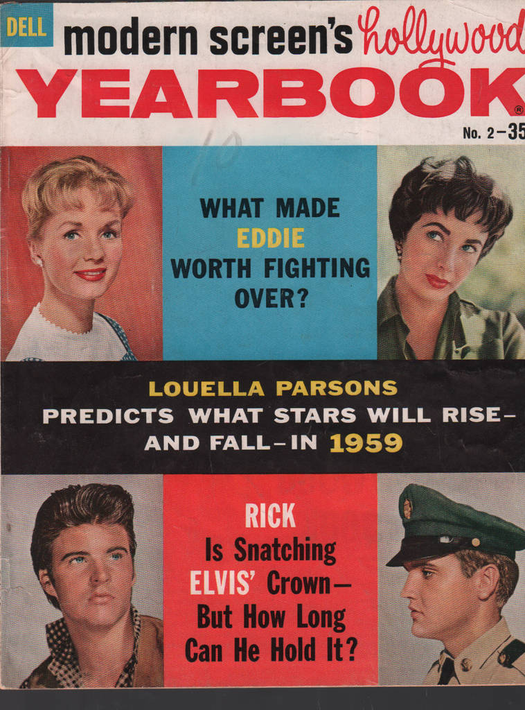Modern Screen Hollywood Yearbook Vol 1 #2 1958 Elizabeth Taylor Elvis 070720AME