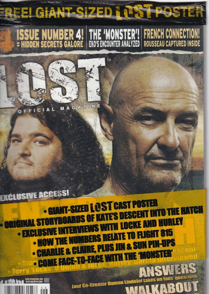 Lost Magazine Damon Lindelof Answer's Questions May/June 2006 SEALED 051719nonr