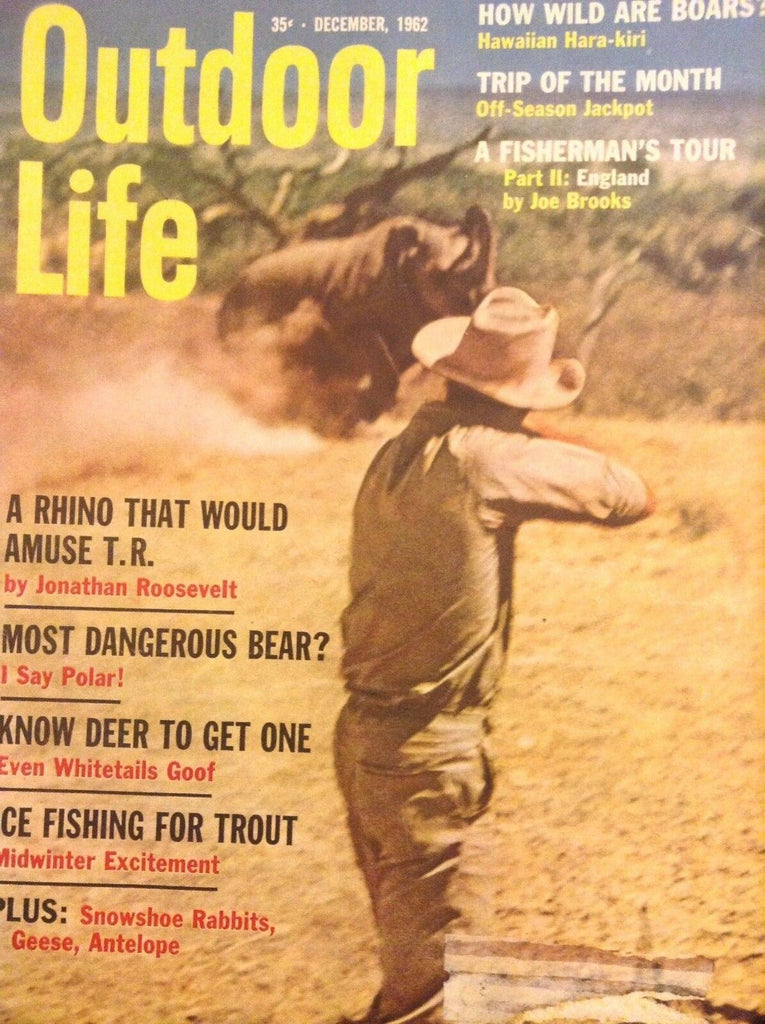 Outdoor Life Magazine Rhinos And Boars December 1962 121917nonrh