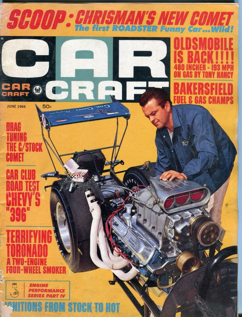 Car Craft Magazine June 1966 Chevy 396 VG No ML 050317nonjhe