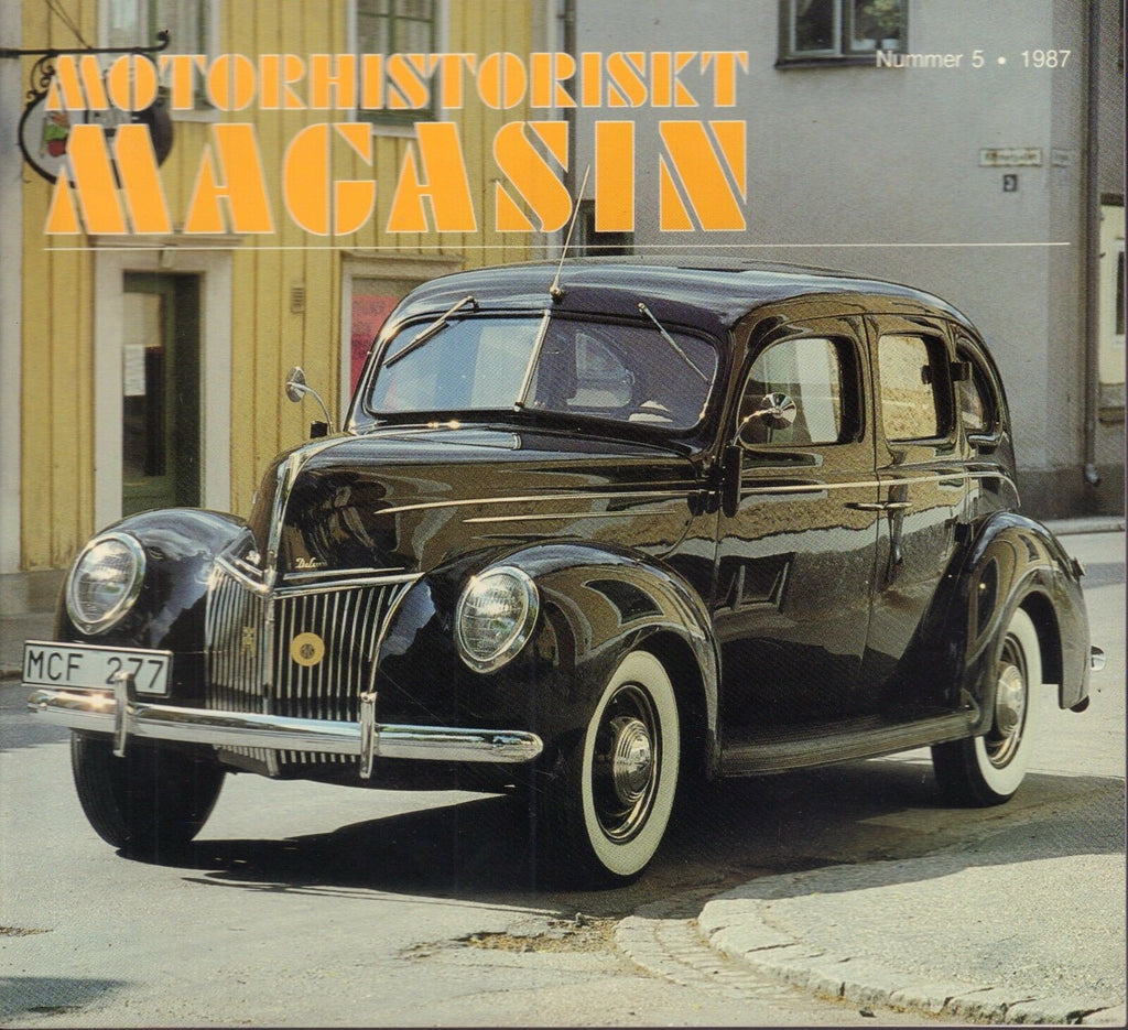 Motorhistoriskt Magashin Swedish Car Magazine #5 1987 Ford V8 1938 031617nonDBE