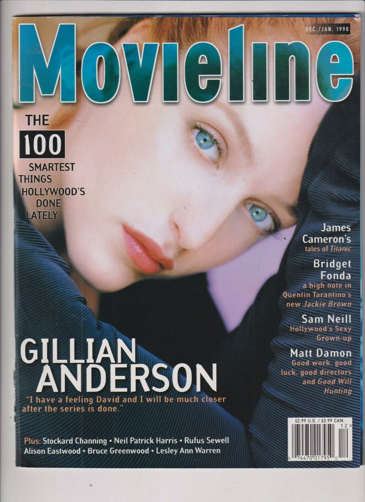 Movieline Mag Gillian Anderson James Cameron Dec/Jan 1998 102919nonr