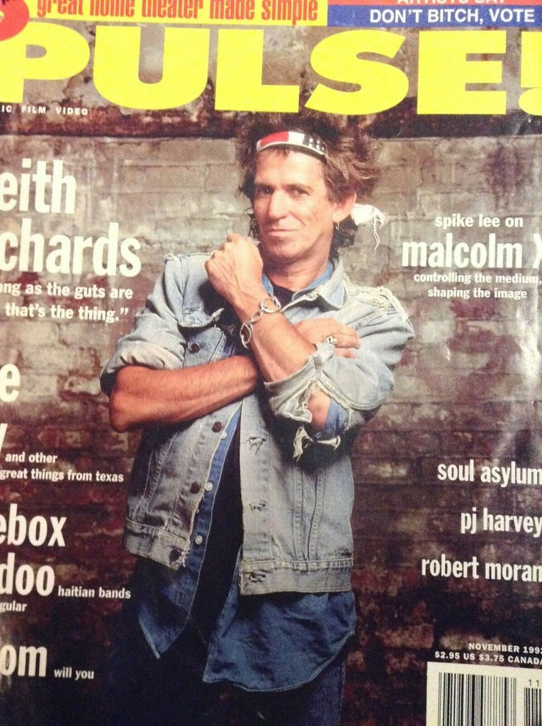 Pulse Magazine Keith Richards Malcolm X November 1992 012319nonr