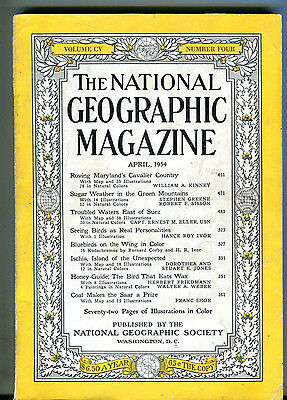 National Geographic Magazine April 1954 Cavalier Country VG 071216jhe