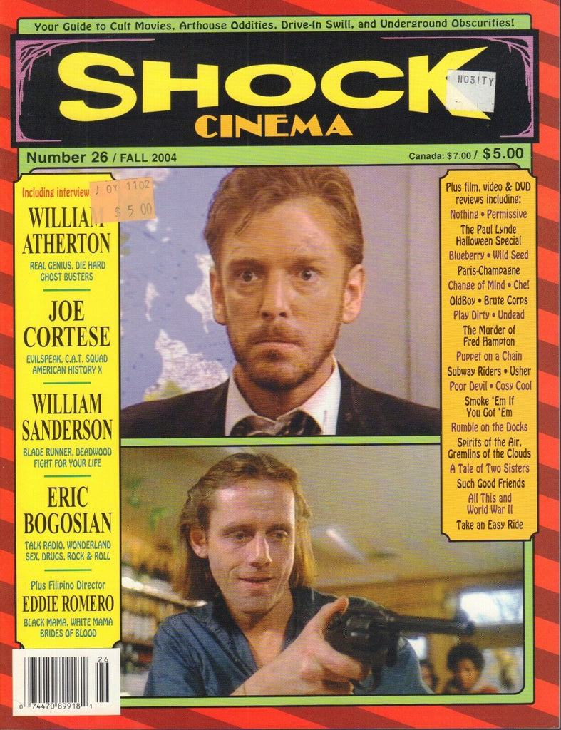 Shock Cinema #26 William Atherton Joe Cortese William Sanderson 022818DBE