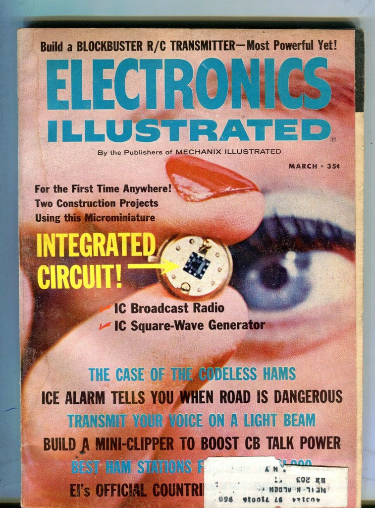 Electronics Illustrated Magazine March 1965 Integrated Circuit VG w/ML 091416jhe