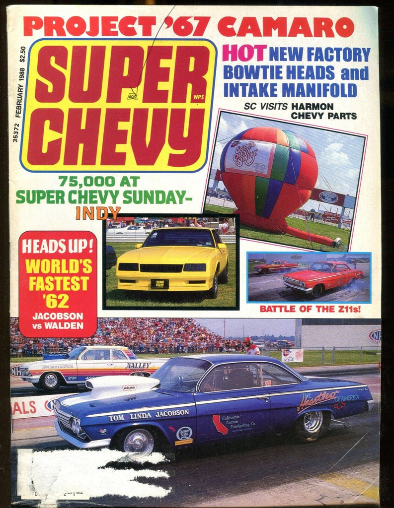 Super Chevy Magazine February 1988 '67 Camaro EX w/ML 030117nonjhe