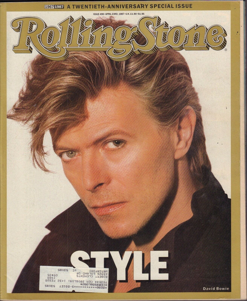 Rolling Stone April 23 1987 David Bowie w/ML VG 122816DBE