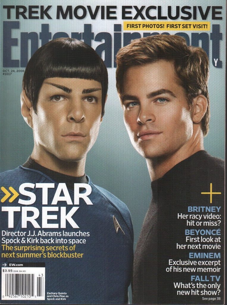 Entertainment Weekly October 24 2008 Zachary Quinto Chris Pine 012819AME2