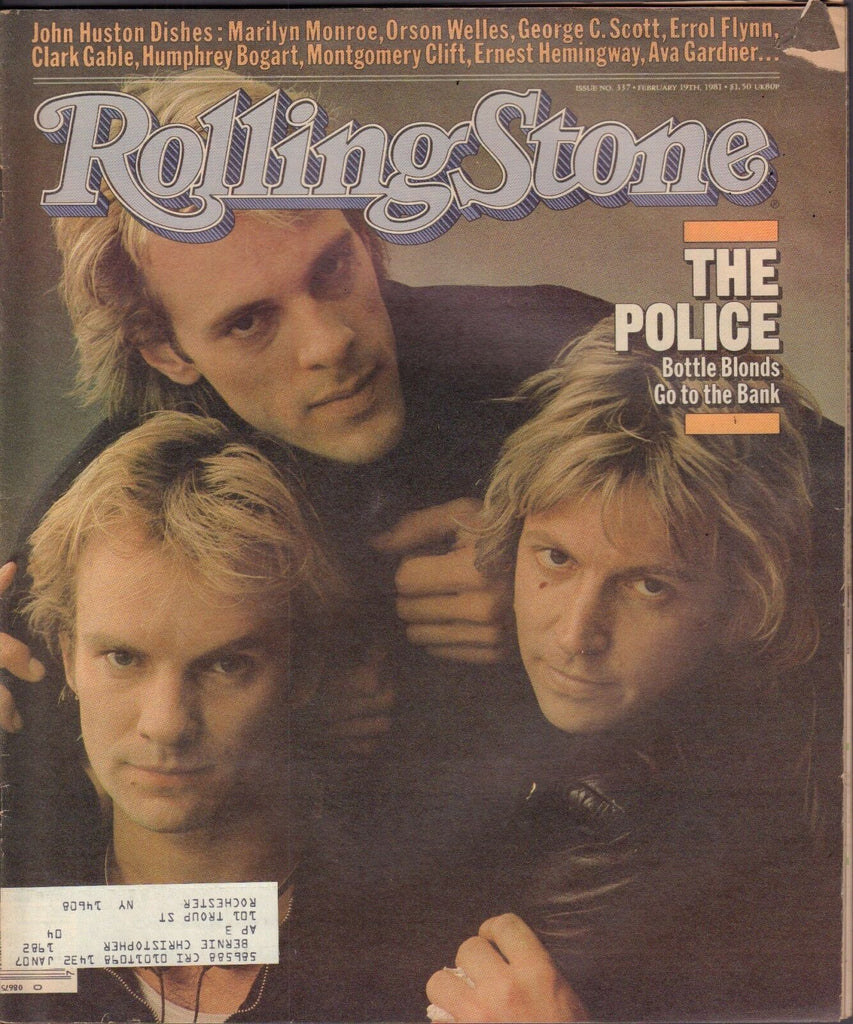 Rolling Stone February 19 1981 The police, Marilyn Monroe w/ML 122116DBE