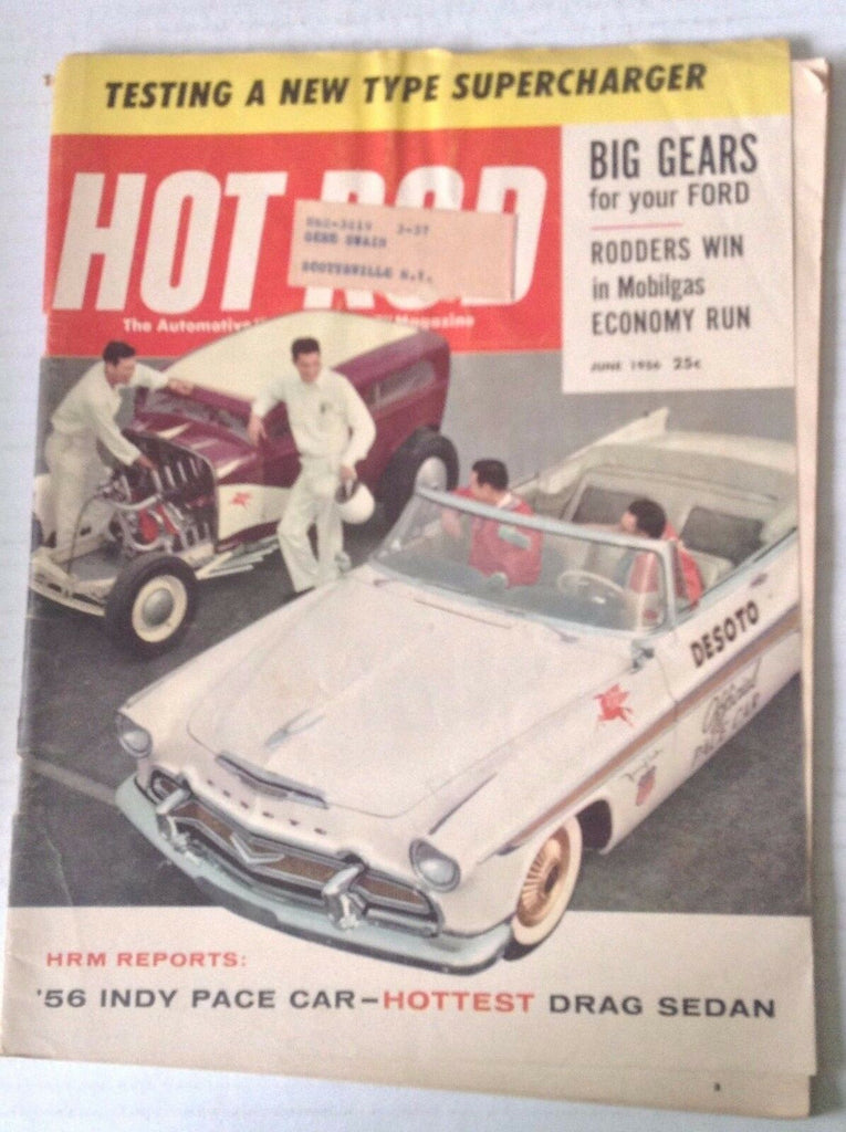 Hot Rod Magazine '56 Indy Pace Car June 1956 042517nonrh