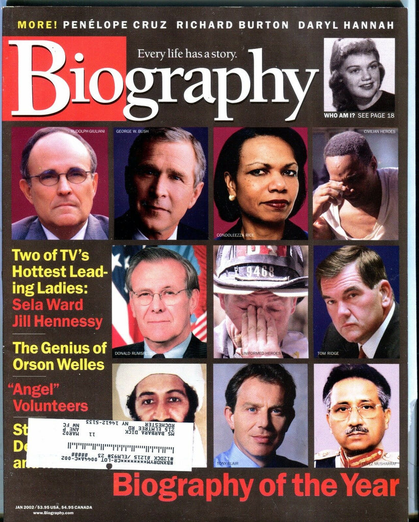 Biography Magazine January 2002 George Bush EX w/ML 030817nonjhe