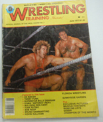 Wrestling Training Magazine Ox Baker Terry Funk June 1977 062615R2