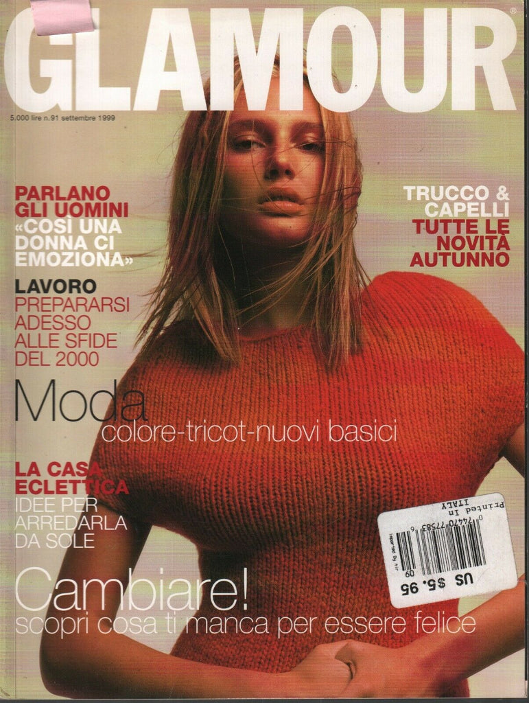 Glamour Italian Fashion Magazine September 1999 Andrea Berni 022620AME2