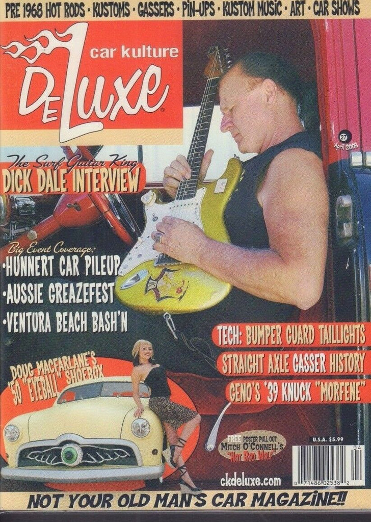 Car Kulture Deluxe Magazine Dick Dale & Bumper Lights April 2008 011818nonr