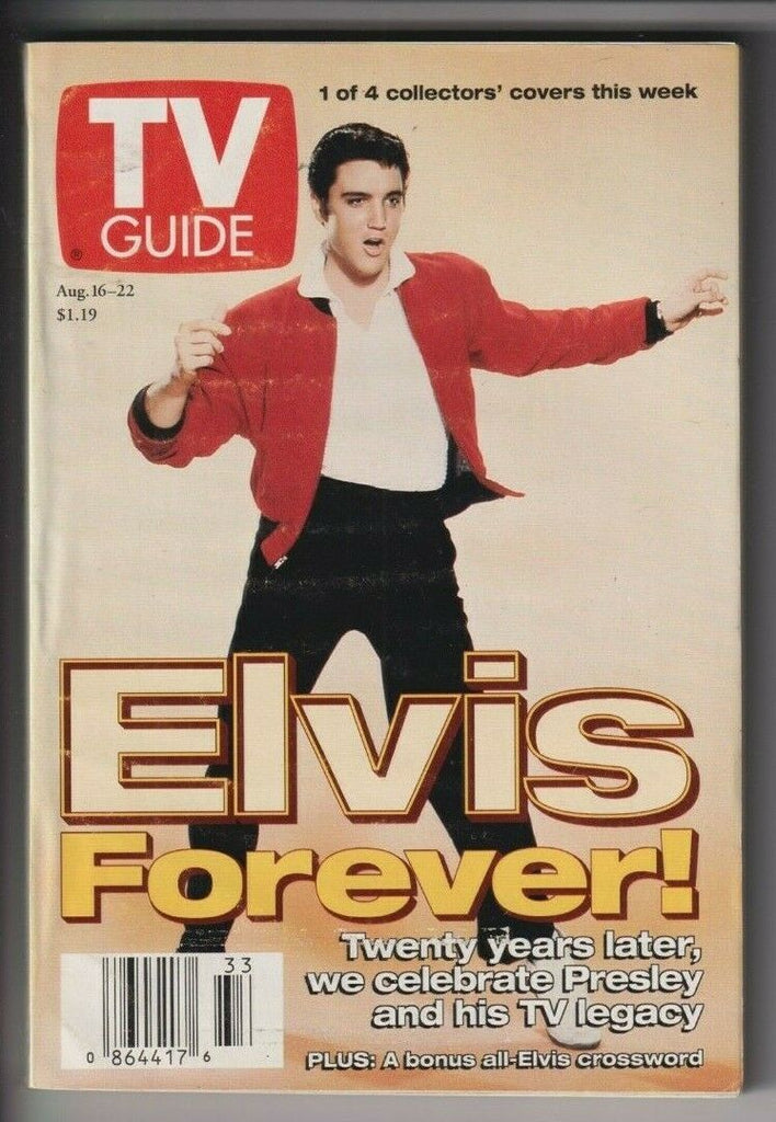Tv Guide Mag Elvis Presley 1 Of 4 Covers August 16-22, 1997 NO ML 110519nonr