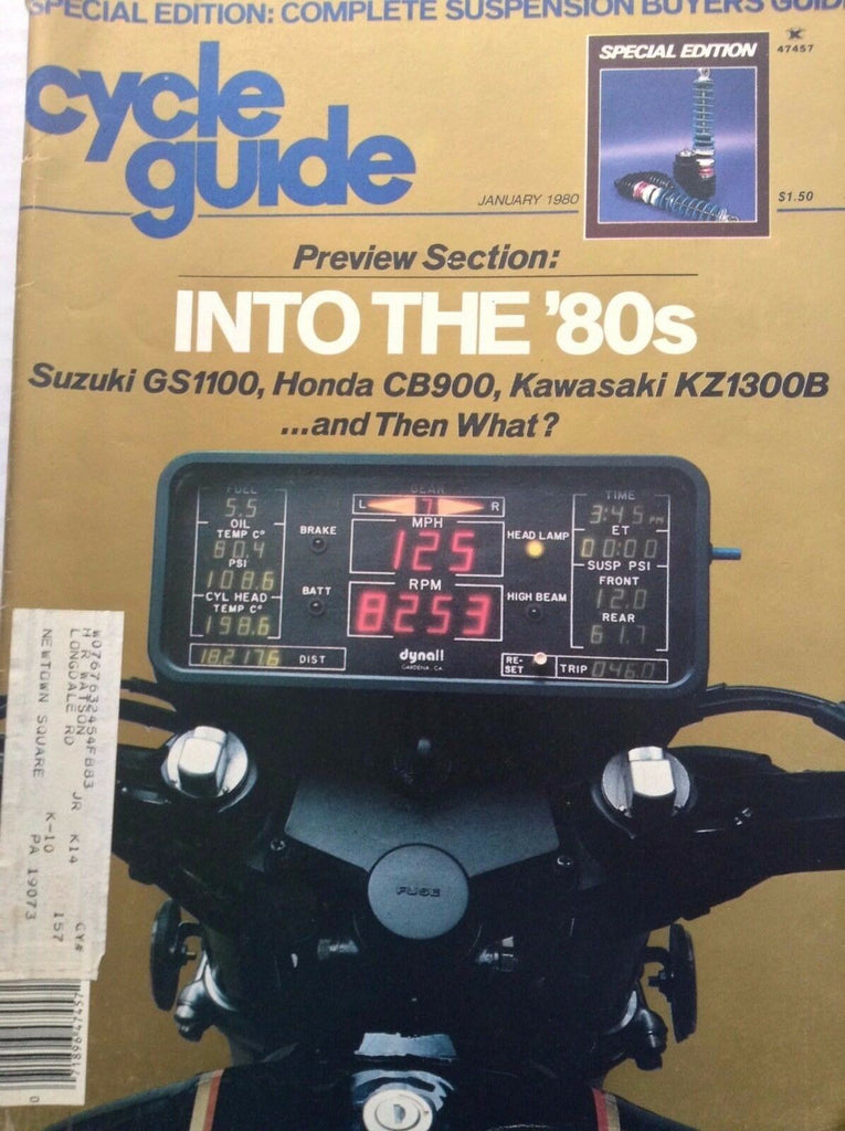 Cycle Guide Magazine Suzuki GS1100 Honda CB900 January 1980 091817nonrh