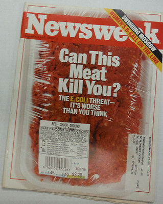 Newsweek Magazine Can This Meat Kill You E.Coli September 1997 WITH ML 042215R