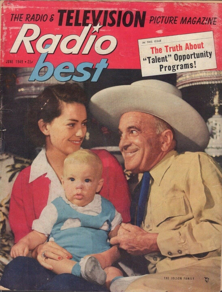 Radio Best Radio & Television June 1949 Picture Mag Jolson Family 011719DBE2