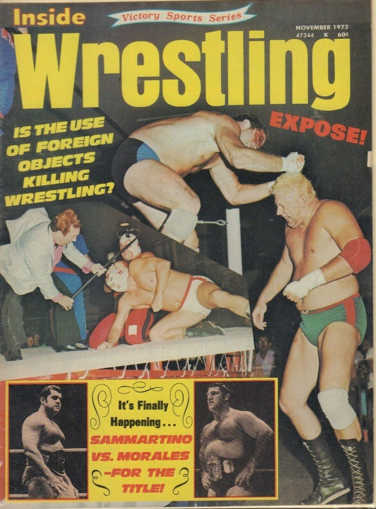 Inside Wrestling November 1972 Bruno Sammartino Pedro Morales 022719DBE