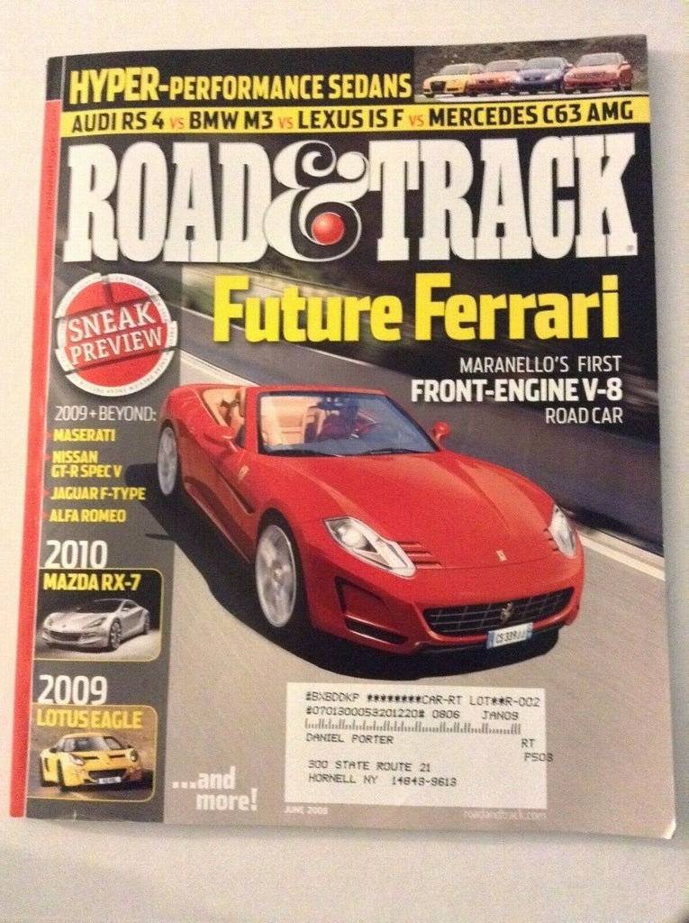Road & Track Ferrari Maranello's V-8 June 2008 061219nonrh