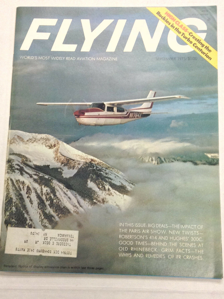 Flying Magazine The Paris Air Show September 1975 122016R