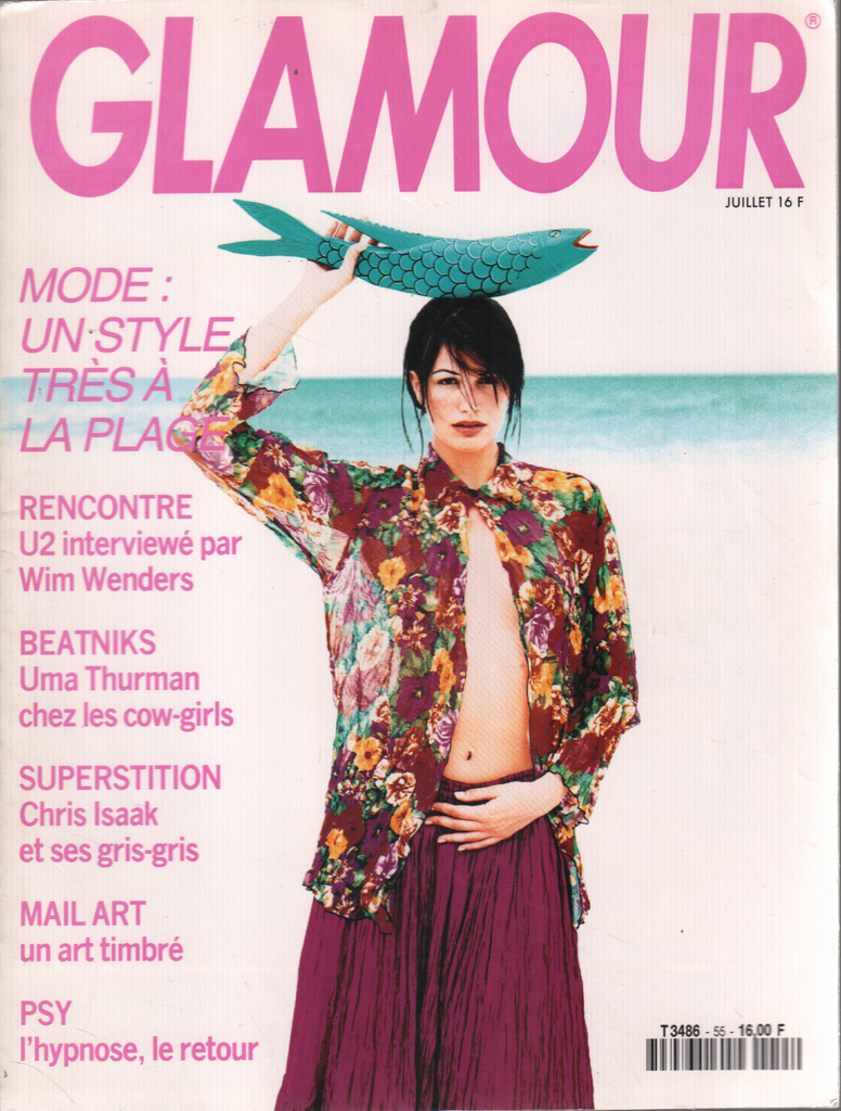 Glamour French July 1993 Uma Thruman Chris Isaak PSY 040220DBE