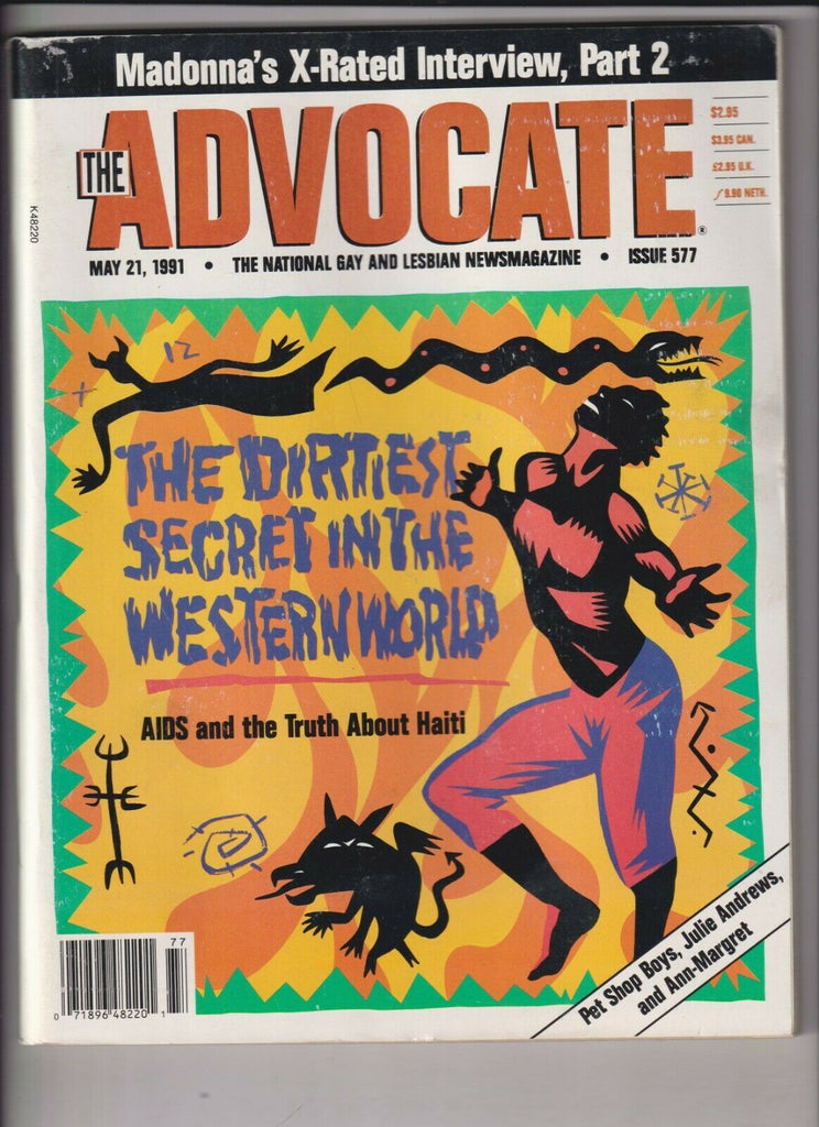 The Advocate Gay Interest Mag Secrets In Western World May 21, 1991 031220nonr