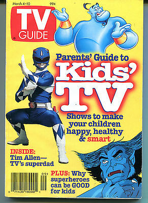 TV Guide March 4-10, 1995 Parents' Guide to Kids' TV EX NO ML 121015jhe