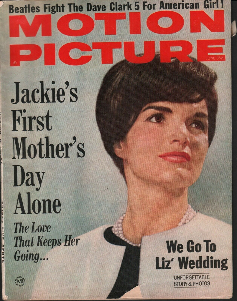 Motion Picture June 1964 Jackie Kennedy Elizabeth Taylor The Beatles 062519AME