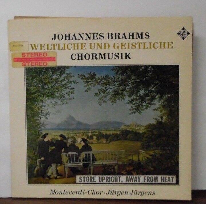 Johannes Brahms Weltliche Und Geistliche Chormusk vinyl MS6946 090318LLE