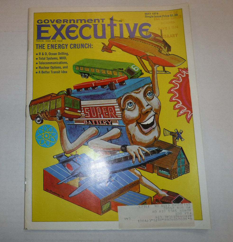 Government Executive Magazine The Energy Crunch May 1974 FAL FAA 102516R