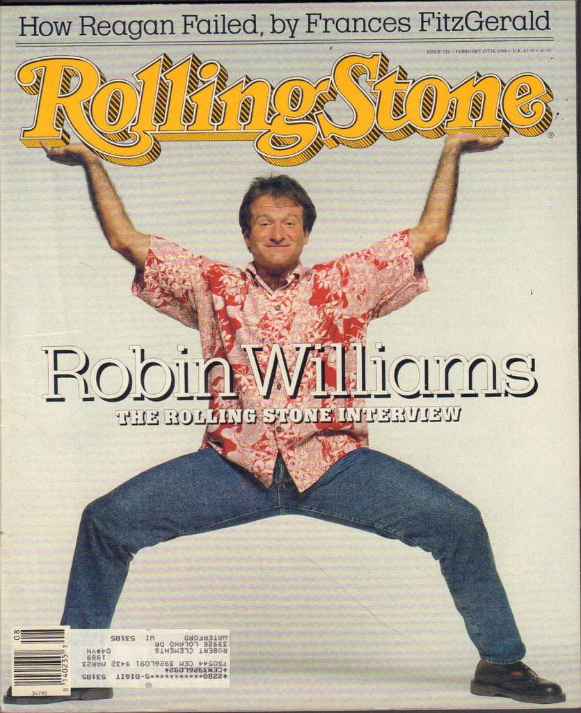 Rolling Stone February 25 1988 Robin Williams, Francis FitzGerald 122616DBE
