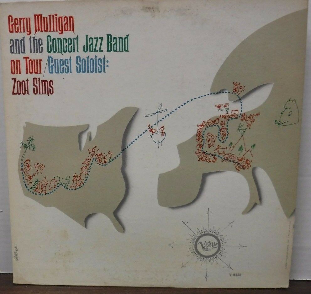 Gerry Mulligan and the concert Jazz Band on Tour Zoot Sims 33RPM 111916LLE