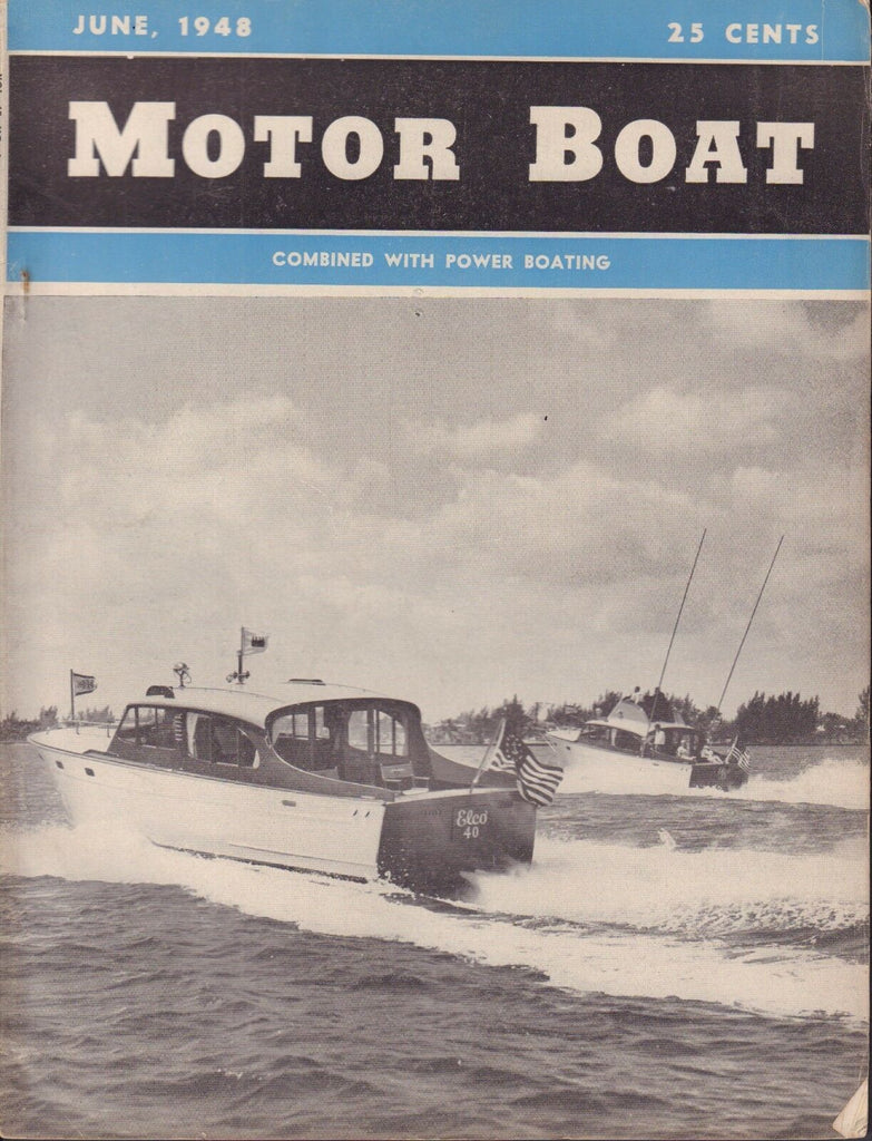 Motorboat June 1948 Bilge Water, Editorial, Stock Boats 041817nonDBE