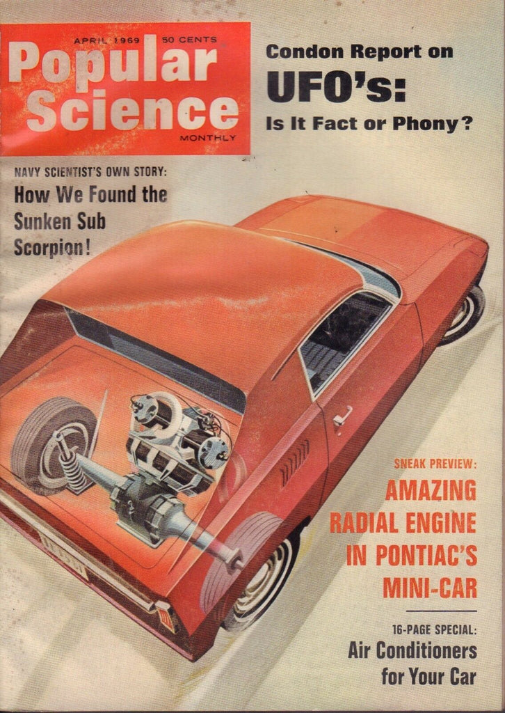 Popular Science Magazine April 1969 Radial Engine Pontiac 062917nonjhe