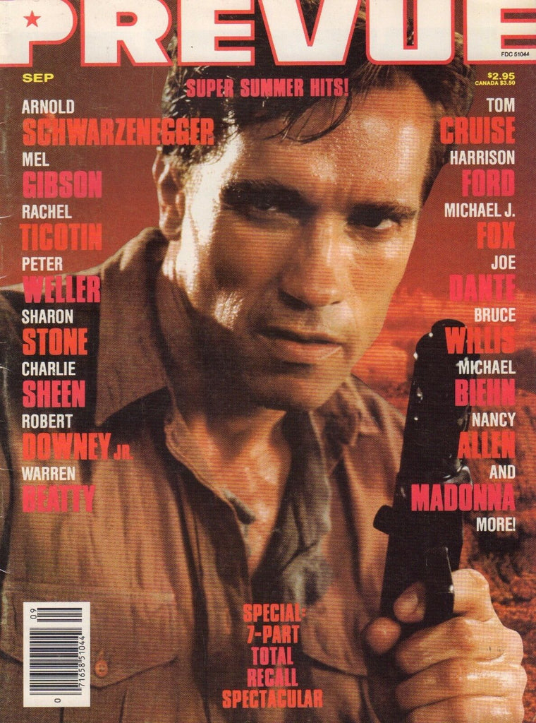 Prevue Magazine September 1990 Arnold Schwarzenegger 090617nonjhe