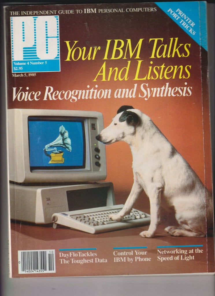 PC Mag IBM Voice Recognition & Synthesis March 5, 1985 340 pages! 120719nonr2