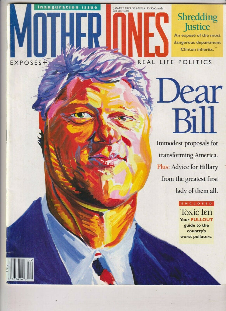 Mother Jones Mag Bill Clinton Shredding Justice Jan/Feb 1993 112219nonr