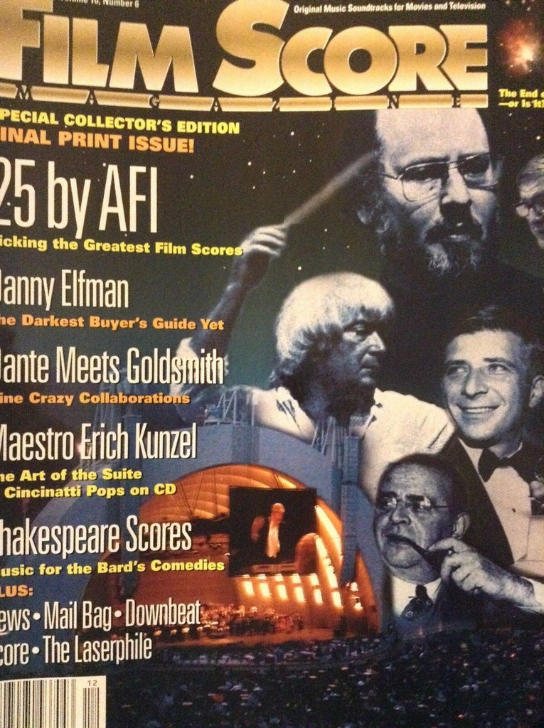 Film Score Magazine T5 By AFI Danny Elfman Vol.10 No.6 121118nonrh