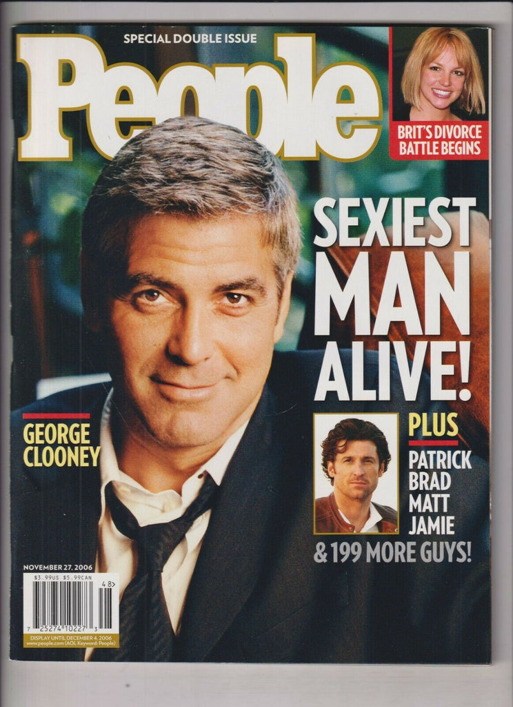 People Weekly George Clooney Sexiest Man Alive November 27, 2006 030920nonr