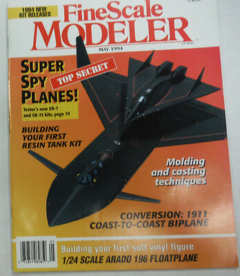 FineScale Modeler Magazine Super Spy Planes Coastal Biplane May 1994 042515R