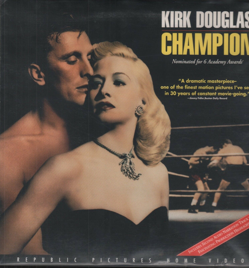 Champion Kirk Douglas Republic Picture 1992 Laserdisc 110818AMLD