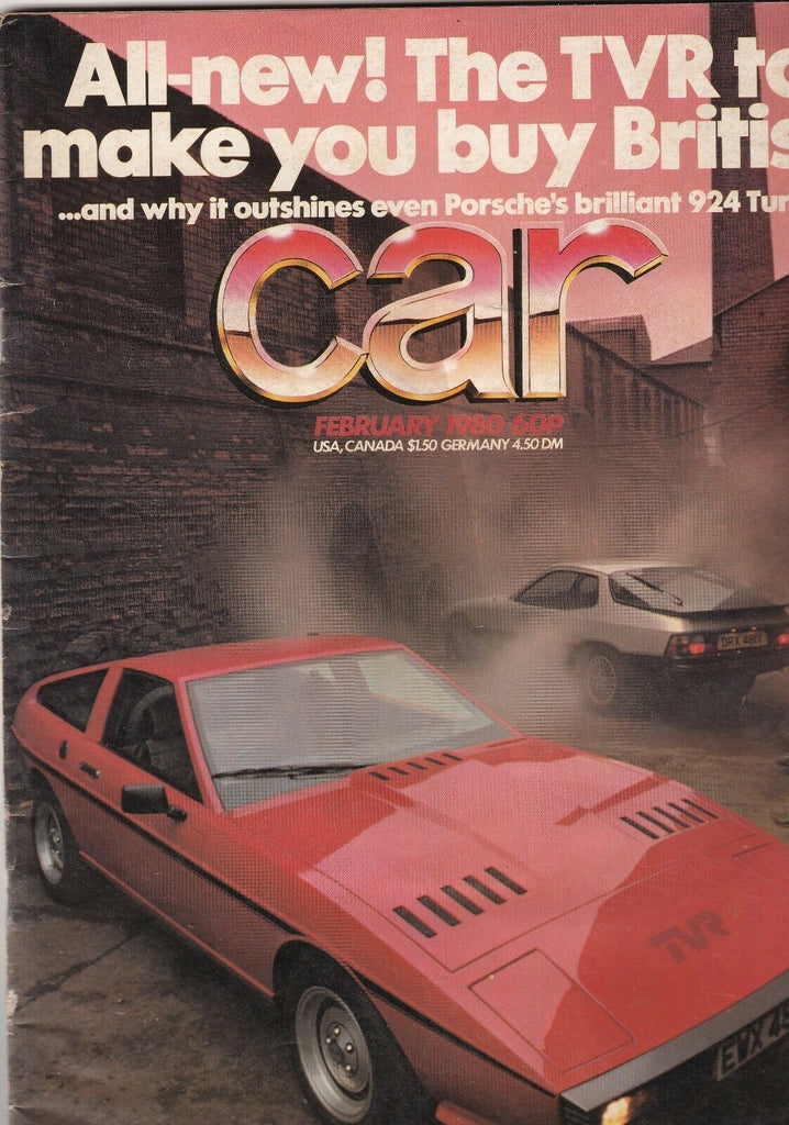 Car Magazine TVR Porsche 924 Turbo February 1980 080619nonr